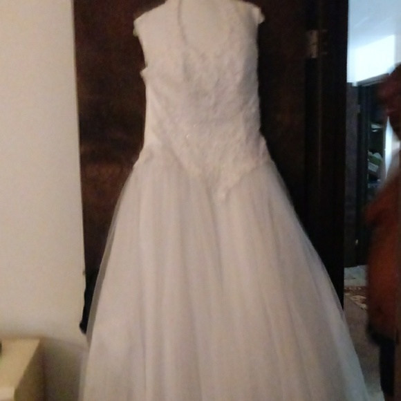 white cinderella dress